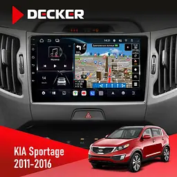 Штатна магнітола KIA Sportage 3 2011-2016 CAN Decker D9-011 4x64, DSP, 4G, 360 Decker (НФ-00005924)