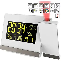 Годинник проєкційний Technoline WT549 White (WT549) - мініатюра 4