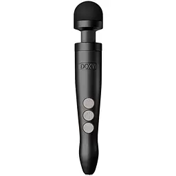 Вібромасажер Doxy Die Cast 3R Matte Black металевий корпус перезаряджається