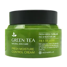 Крем для обличчя Bonibelle Pearl Aura Brightening Control Cream Зелений чай, 80 мл - мініатюра 2
