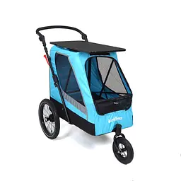 Коляска для домашніх тварин до 35 кг Bestopet Люпосанчик BS-RL-02 Light Blue зі знімним столиком для грумінгу