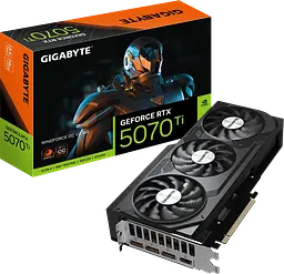 Відеокарта GeForce RTX 5070 Ti 16GB Gigabyte WindForce OC V2 (GV-N507TWF3OCV2-16GD)