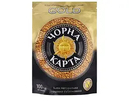 Кава розчинна Чорна карта 100г пакет