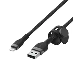 Кабель Belkin USB-A > Lightning заряджання/синхронізації 1м, плетений, силіконовий, з ремінцем на ма teh0013622 - мініатюра 5