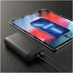 Зовнішній акумулятор Hoco J87A Tacker power bank 20000mAh чорний 6931474761033 - мініатюра 4