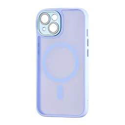 Чохол Silicone Matte Case Protected Camera with MagSafe iPhone 15 Lilac