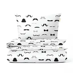 Дитяча постіль Cosas Mustache без простирадла 110х140 см (ChaplinFashion_140_2)