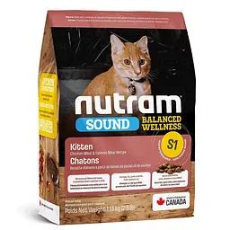 Корм холістик NUTRAM Sound Balanced Wellness Kitten 1.13 кг для кошенят