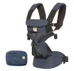 Рюкзак-переноска Ergobaby Omni 360 Baby Carrier All-In-One Cool Air Mesh з народження Raven