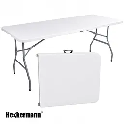 Стіл складаний переносний Heckermann 180х74х74 White (XJM-Z180) - мініатюра 3