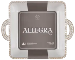 Форма Limited Edition Allegra Biege квадратна кам'яна кераміка 21х16.5х5 см (GJH011-21-2-129) - мініатюра 2