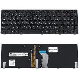 Клавіатура для ноутбука LENOVO (Y580) rus чорний підсвічування клавіш