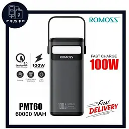 Зовнішній акумулятор Romoss PMT60 60000mAh 100W PMT60-1D2-2133H - мініатюра 6