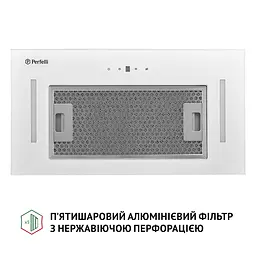 Витяжка повновбудована PERFELLI BIS 5884 WH 1200 LED - мініатюра 4