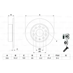 Гальмівний диск Bosch 0 986 479 099 - мініатюра 5