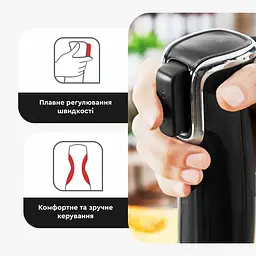 Блендер заглибний 3в1 Tefal InfinyForce 1000 Вт чаша 800 мл чопер 500 мл турборежим чорний (HB943838) - мініатюра 7
