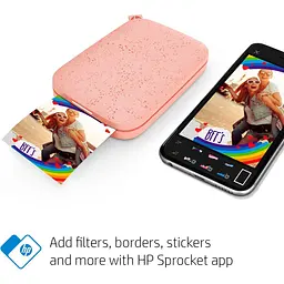 Портативний фотопринтер HP Sprocket 2x3 Pink (HPISPP) [141282] - мініатюра 5