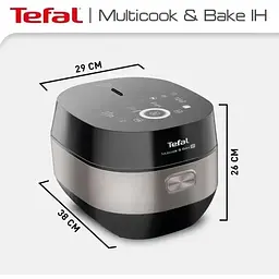 Мультиварка-скороварка Tefal Multicook & Bake [IH RK908A34] [69309] - мініатюра 2
