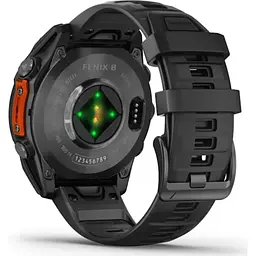 Смарт-годинник Garmin fenix 8 47mm, AMOLED, Glass/SS, SlateGray Steel/Black, BlkBnd, GPS (010-02904-00) - мініатюра 6