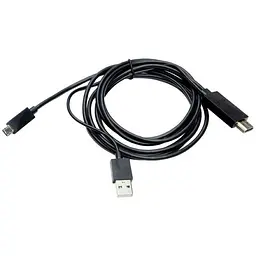 Кабель мультимедійний Micro 5P to HDMI 1.8m + USB for power (MHL) PowerPlant (CA910861)