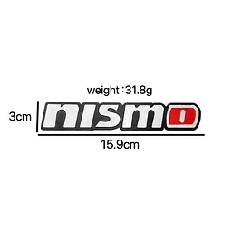 Емблема напис NISMO для Nissan 159×30мм алюміній (на скотчі) - мініатюра 2