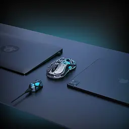 Миша GravaStar GravaStar M1 Pro, magnesium alloy body, BT/WL/USB-A, RGB, Gunmetal Gray - мініатюра 5