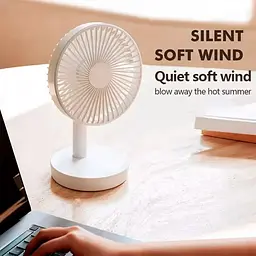 Портативний вентилятор DK WT-F52 White [136020] - мініатюра 2