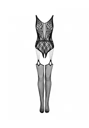 Бодістокінг Obsessive Bodystocking G324 S/M/L чорний - мініатюра 6