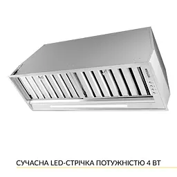 Витяжка повновбудована WEILOR PPE 8265 SS 1250 LED Strip - мініатюра 4