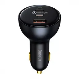 АЗУ Baseus Qualcomm Quick Charge 5 Technology Multi-Port Fast 100W USB+2Type-C+Cable Type-C TZCCZM-0G Black - мініатюра 2