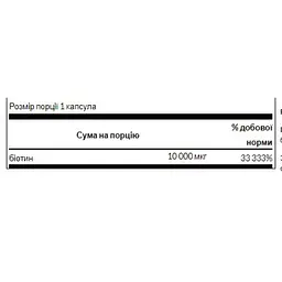 Біотин Swanson Biotin High Potency 10,000 mcg 60 sgels (1086-100-31-9880236-20) - мініатюра 2