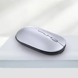 Бездротова миша WIWU WM110 Office Mouse (2 діапазона 2.4G + Bluetooth) срібляста - мініатюра 2