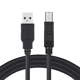 Кабель USB 2.0 AM - USB BM, 3 м, чорний, ColorWay (CW-CBUB073-BK)