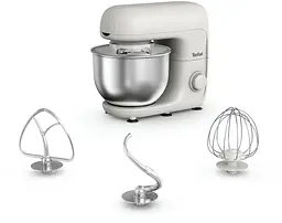 Міксер планетарний Tefal Bake Essential 800 Вт насадки-3, чаша-нерж., метал, 4.8л, білий - мініатюра 2