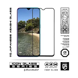 Захисне скло для Realme X2, Icon, 2.5D загартоване скло, повне проклеювання, глянсове, удароміцне, з олеофобним покриттям, сумісне з чохлами, міцність 9H, проста установка, ArmorStandart (ARM56299-GIC-BK) - мініатюра 2
