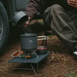 Набір посуду для кемпінгу 2 од. Naturehike CNK2300CJ0002, 1,2 л, алюміній - мініатюра 2