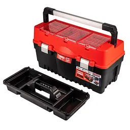 Ящик для інструментів з лотком та металевими замками 27" Formula S700 Carbo Alu red HAISSER