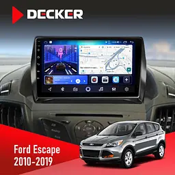 Штатна магнітола Ford Escape 2012-2019 Decker D9-006 4x64, 4G Decker (НФ-00003544)