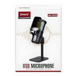 Мікрофон конденсаторний для гейминга Jmary MC-PW13 Black - мініатюра 6