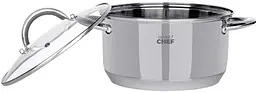 Каструля Bravo Chef, з кришкою, 16 см, 1,9 л (BC-2001-16) - мініатюра 2