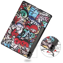Чохол-книжка BeCover Smart Case для Samsung Galaxy Tab S10 Plus SM-X820/SM-X826 Graffiti (712243) - мініатюра 4
