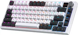 Клавіатура бездротова GamePro Asgard Valhalla QLAB Sakura Switch White With Display (MK160-W-D-QS-PRO) - мініатюра 3