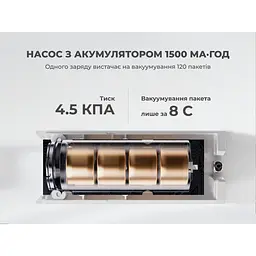 Набір для вакуумного пакування Vollyc by Flextail (NANO BAG SET), 20 пакетів + насос - мініатюра 4