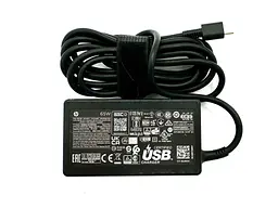 Блок живлення Hp 65w Type-C, 20v 15v 12v 9v 5v, 3A, квадрат- Б/В - мініатюра 2