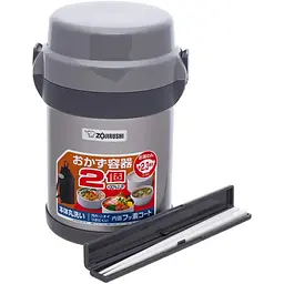 Набір для ланчу Zojirushi SL-JAF14SA 1.23 л Gray - мініатюра 2