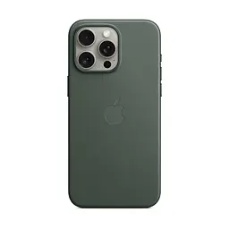 Чехол для Apple iPhone 15 Pro Max, FineWoven Case with MagSafe, зеленый, защитная накладка из материала FineWoven, противоударный, для iPhone, защита всего корпуса, поддержка беспроводной зарядки и MagSafe, (ARM71988) - мініатюра 4