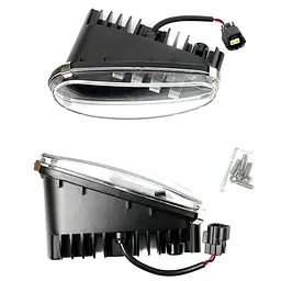 Протитуманні фари LED Daewoo Lanos 40W Лінзовані Алюмінієвий корпус IP67 (GFW01W) - мініатюра 2