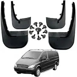 Бризковики для Mercedes-Benz Vito 639 2003-2010 Комплект 4 шт (BBZVT1221)
