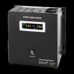 ДБЖ з правильною синусоїдою LogicPower 12V LPA-W-PSW-500VA 350 Вт 2A/5A/10A - мініатюра 5
