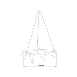 Люстра MJ-Light ROPE D800 4000K GD 10021 - мініатюра 9